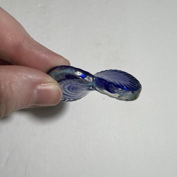 Blue Moon Beads Bead Bazaar Heart Necklace Pendant Murano Style Hand Blown Glass - Picture 2 of 7